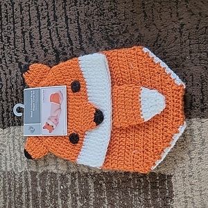 Baby Fox Hat And Diaper Cover Set
